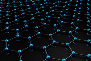 Nanotechnology 300x200 Graphene molecular grid, graphene atomic structure concept, hexa